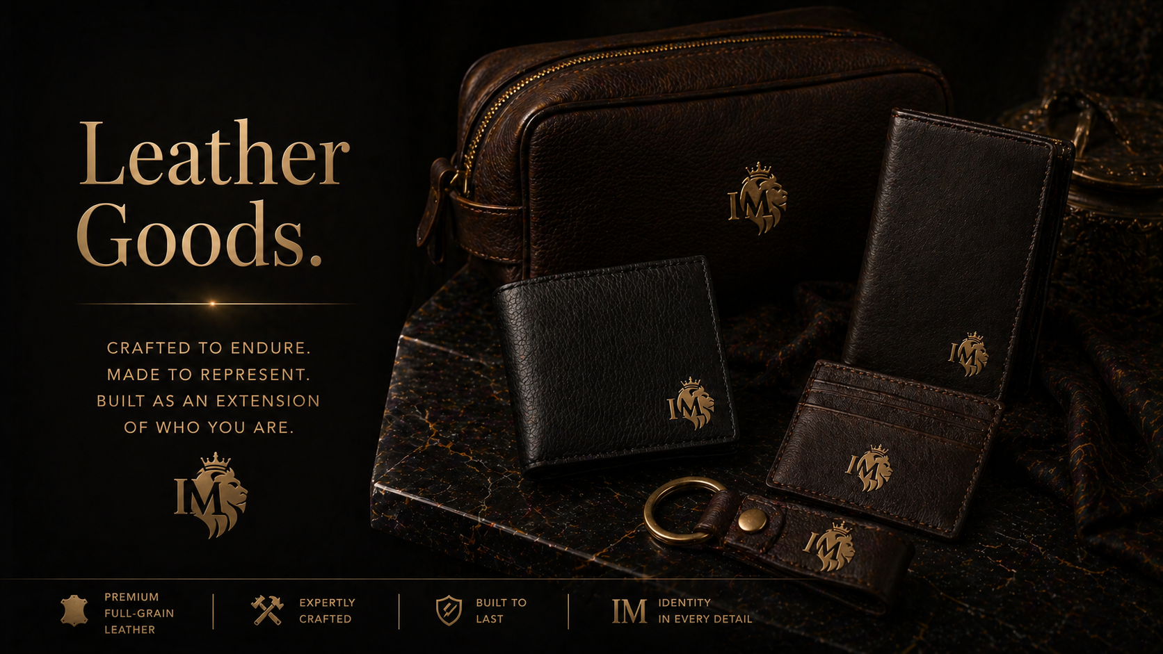 I M leather goods collection